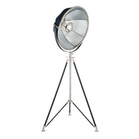 Olivia's Elliani Metal Tripod Floor Lamp in Black and Silver