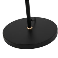 Olivia's Serena Floor Lamp in Smoke Glass and Black Metal