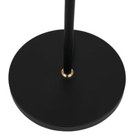 Olivia's Serena Floor Lamp in Smoke Glass and Black Metal