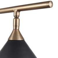 Olivia's Netty Floor Lamp in Matt Black And Antiuqe Brass