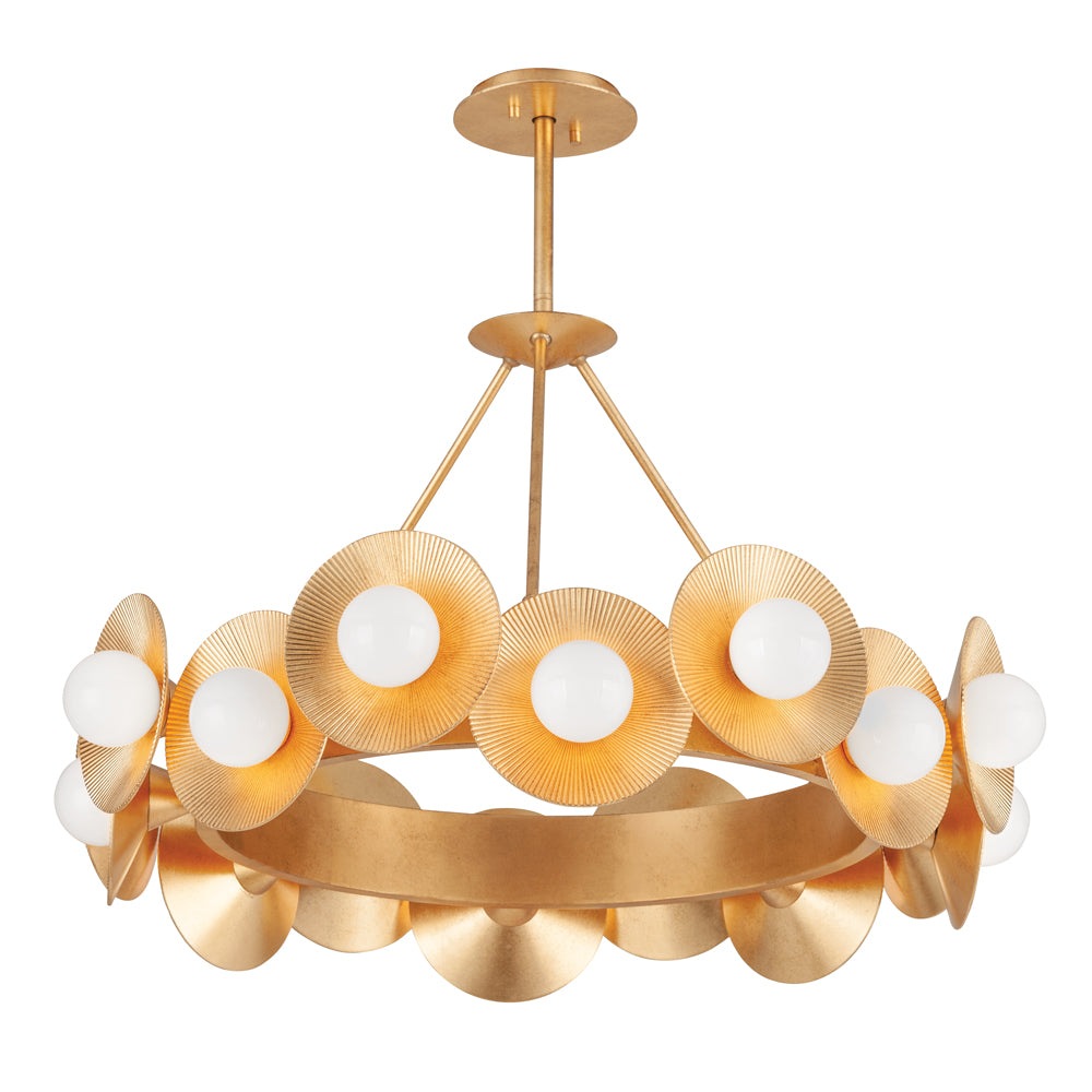 Hudson Valley Lighting 16 Light Chandelier in Vintage Gold Leaf