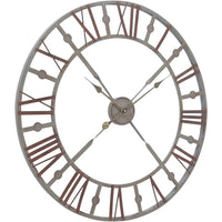 Libra Interiors Skeleton Wall Clock In Antique Finish