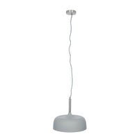 Olivia's Cosmo Matt Domed Metal Pendant in Grey