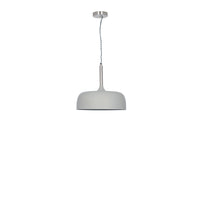 Olivia's Cosmo Matt Domed Metal Pendant in Grey