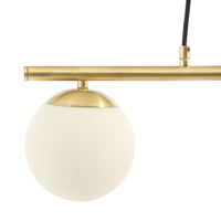 Olivia's Sydney 3 Orb and Metal Pendant in White and Gold