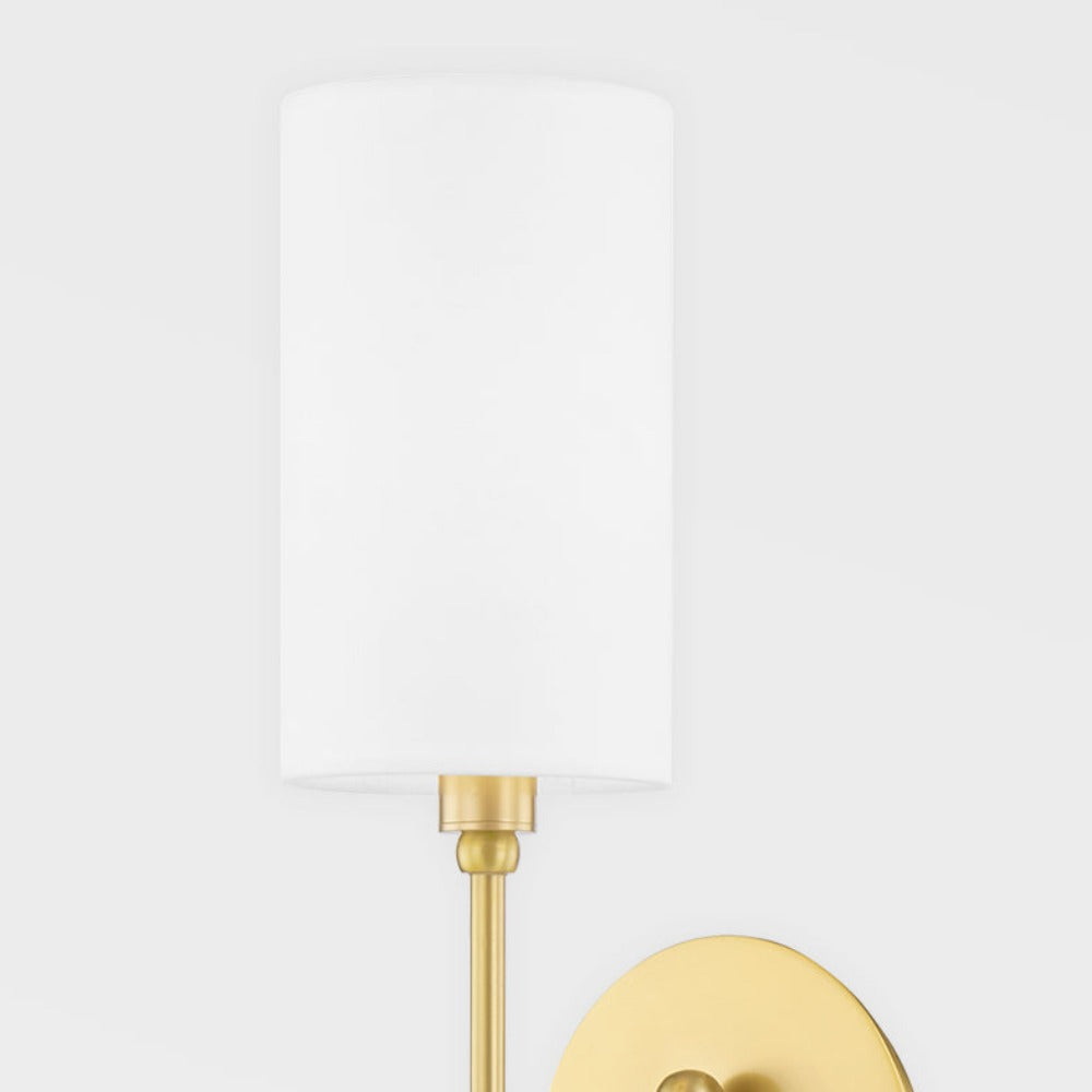 Hudson Valley Lighting Harlem 1 Light Wall Sconce in Aged Brass