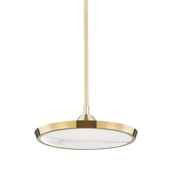 Draper Led Pendant Light - Aged Brass Hudson Valley Lighting 1