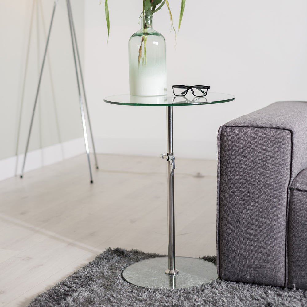 Olivia's Nordic Living Collection - Kelby Side Table in Silver