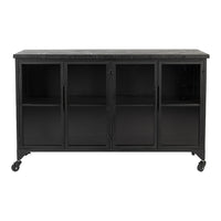 Olivia's Nordic Living Collection - Frey Low Cabinet in Black