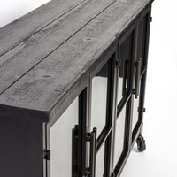 Olivia's Nordic Living Collection - Frey Low Cabinet in Black