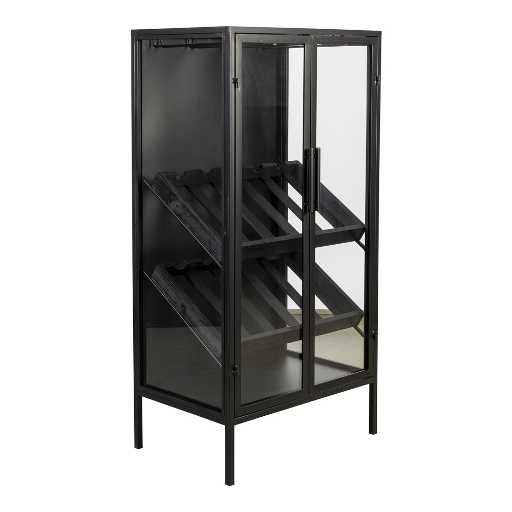 Olivia's Nordic Living Collection - Rooke Wine Cabinet in Black