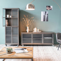 Olivia's Nordic Living Collection Jim Cabinet in Black