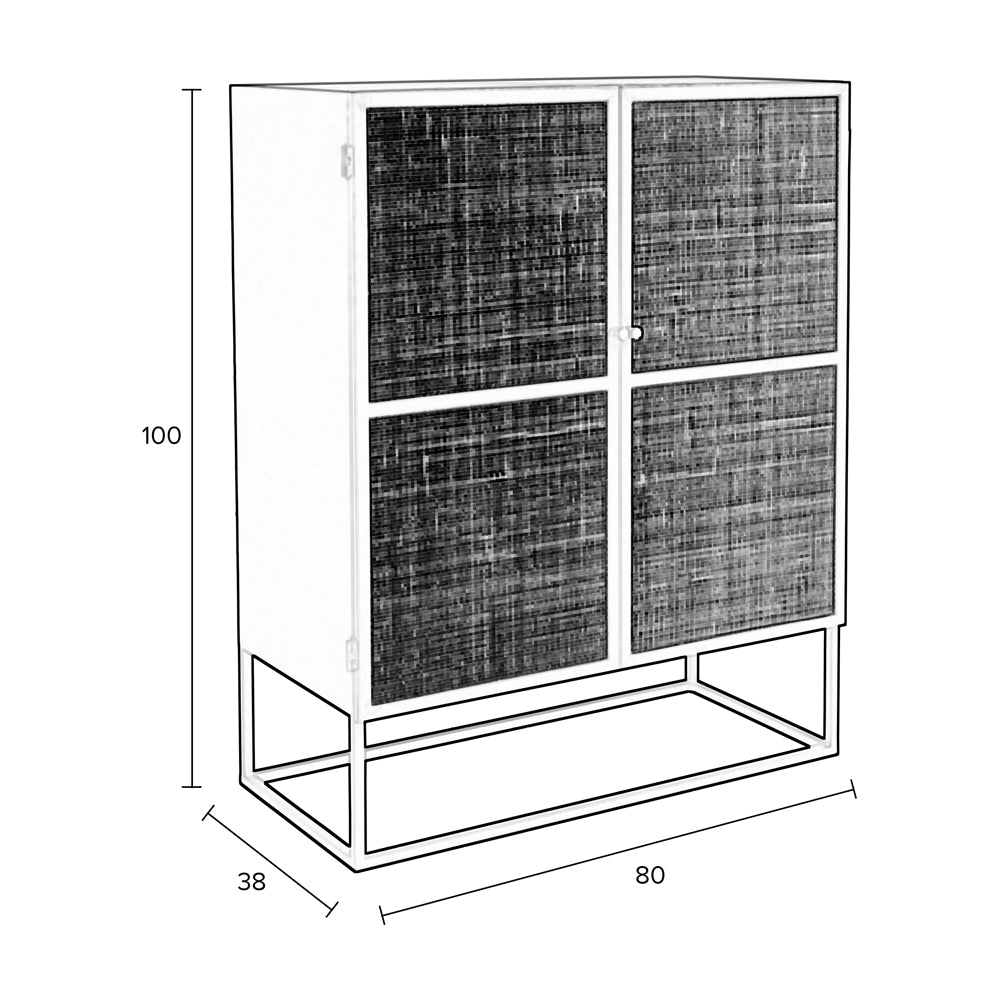 Guy Low 2 Door Cabinet - Black Zuiver 10