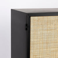 Olivia's Nordic Living Collection Guy High 2 Door Cabinet in Black