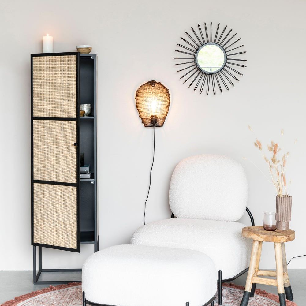 Guy High 1 Door Cabinet - Black Zuiver 2