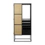 Olivia's Nordic Living Collection Guy High Wine Cabinet in Black