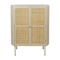 Olivia's Nordic Living Collection Maya Low 2 Door Cabinet in Beige