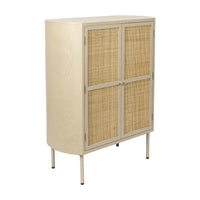 Olivia's Nordic Living Collection Maya Low 2 Door Cabinet in Beige