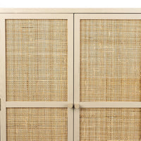 Olivia's Nordic Living Collection Maya Low 2 Door Cabinet in Beige