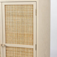 Olivia's Nordic Living Collection Maya Low 2 Door Cabinet in Beige