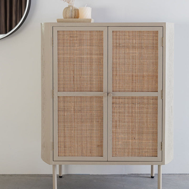 Maya Low 2 Door Cabinet - Beige Zuiver 2
