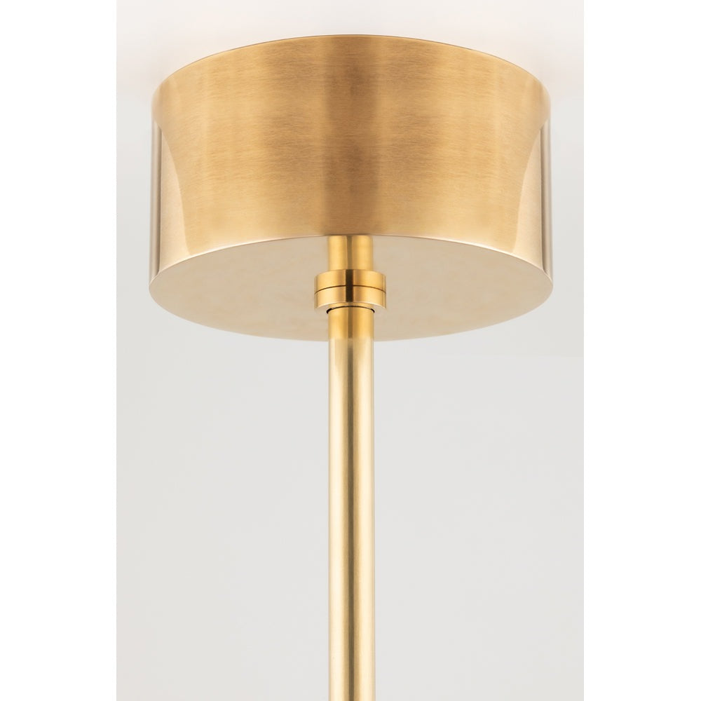 Hudson Valley Lighting Saturn Brass Base And Matte White Shade Wall Light