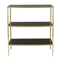 Olivia's Nordic Living Collection Layla Shelving Unit in Gold