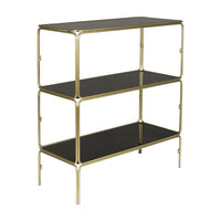 Olivia's Nordic Living Collection Layla Shelving Unit in Gold