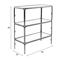 Olivia's Nordic Living Collection Layla Shelving Unit in Gold