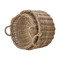 Olivia's Set of 2 Kobi Log Baskets in Grey