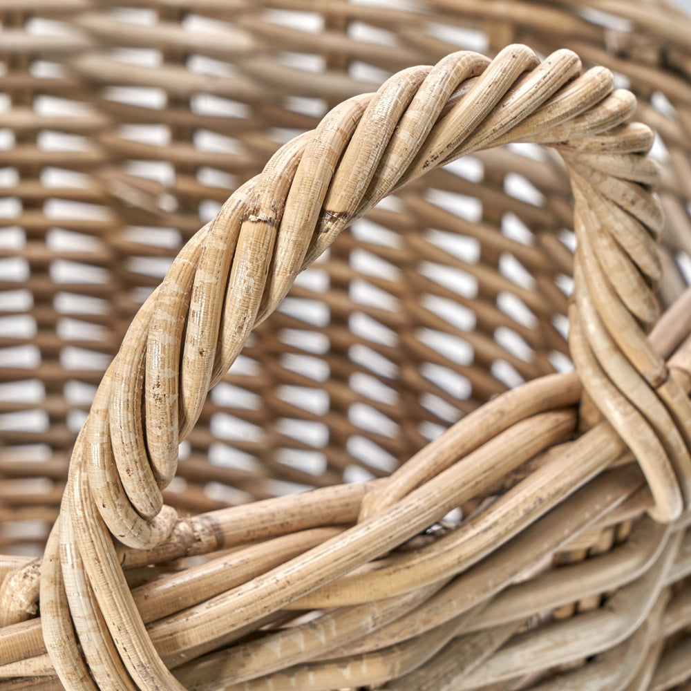 Olivia's Set of 2 Kobi Log Baskets in Grey