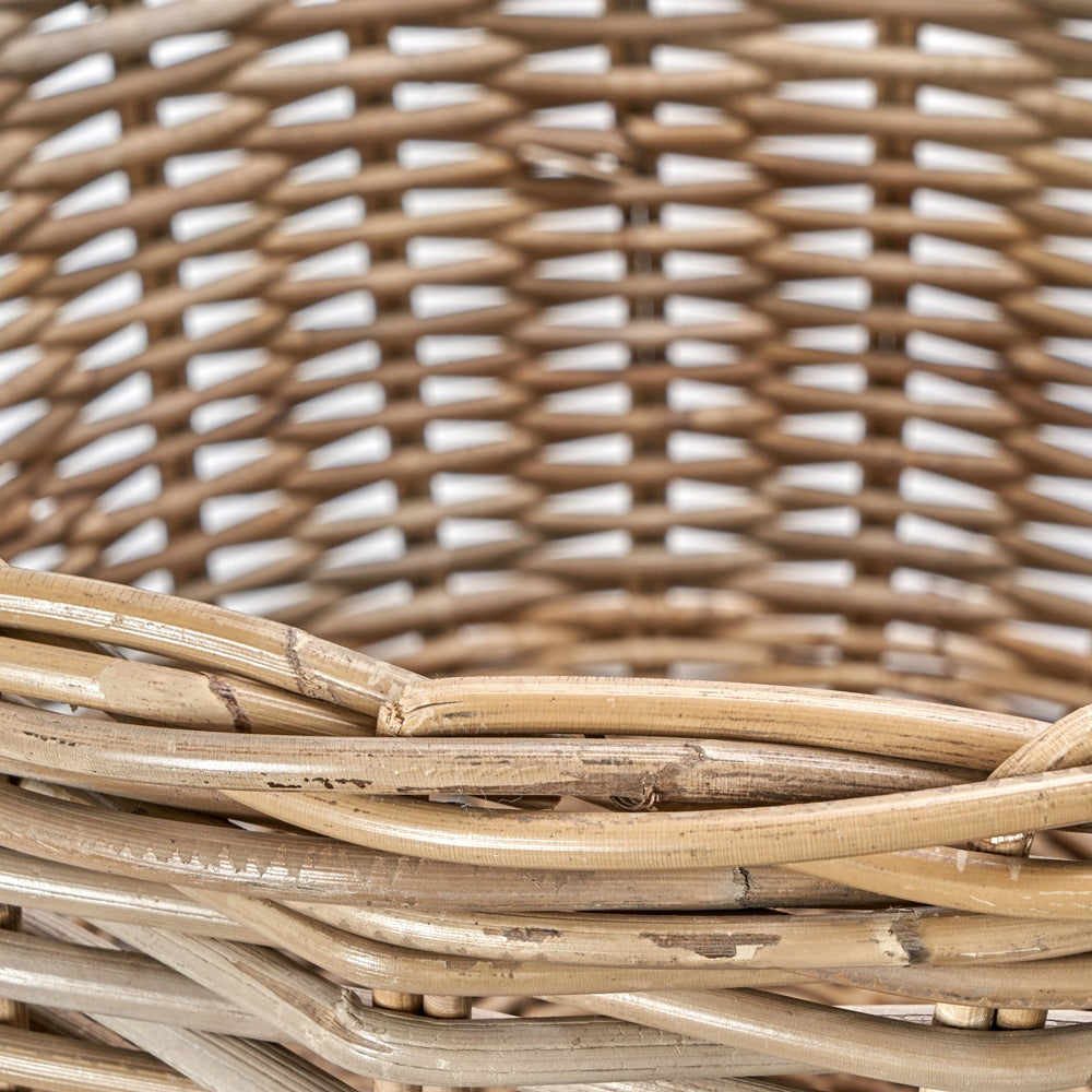 Olivia's Set of 2 Kobi Log Baskets in Grey