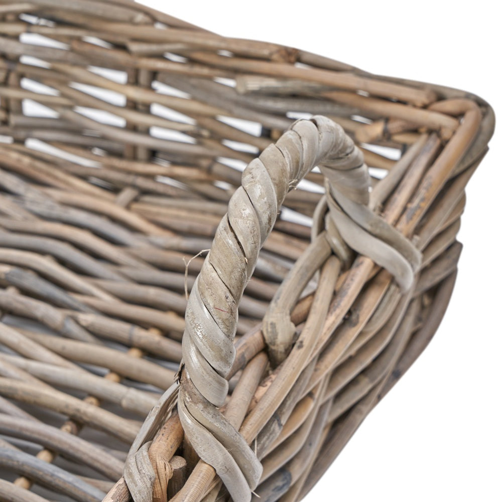 Olivia's Set of 2 Kobi Tray Baskets in Grey