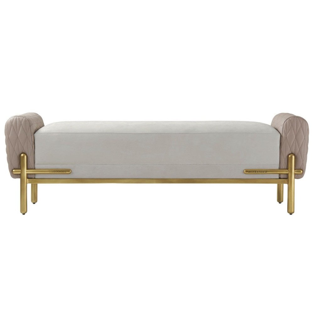 Theodore Alexander Iconic Bench in Leather, Dining Benches – Olivia's