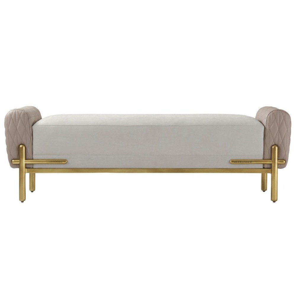 Theodore Alexander Iconic Bench in Leather