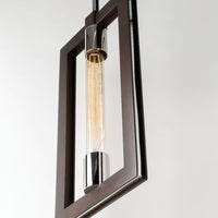 Hudson Valley Lighting Enigma 4 Light Chandelier in Bronze with Polished Stainless