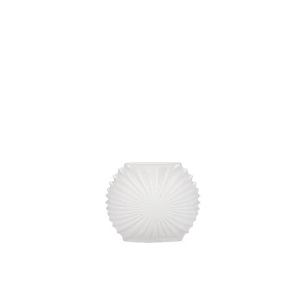 Cozy Living Texture White Glass Vase Small