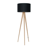 Zuiver Tripod Floor Lamp Black - Wood Base