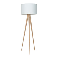 Zuiver Tripod Floor Lamp White - Wood Base