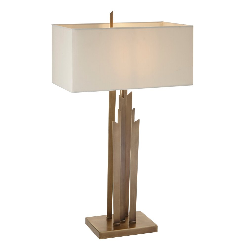 RV Astley Carrick Table Lamp Antique Brass Finish