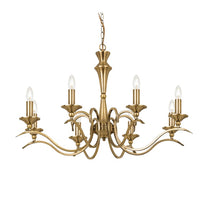 Olivia's Karla 8 Chandelier in Antique Brass