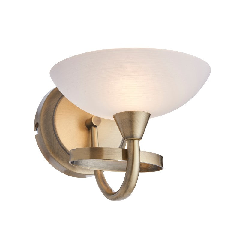 Olivia's Caggie Wall Light Antique Brass