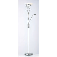 Olivia's Monica Floor Lamp Satin Chrome