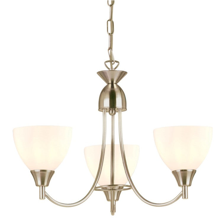 Olivia's Adley 3 Pendant Light Satin Chrome