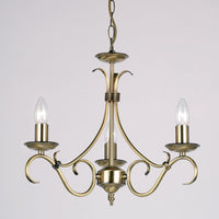 Olivia's Briana 3 Pendant Light in Antique Brass