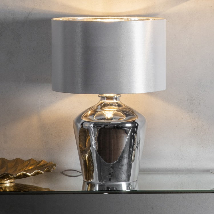 Olivia's Whitley Table Lamp Chrome