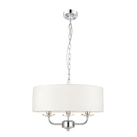 Olivia's Nyla 3 Arm Pendant Light Bright Nickel