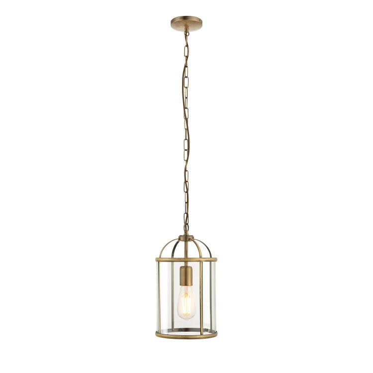 Olivia's Lara Pendant Light Antique Brass