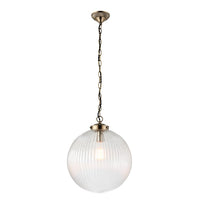 Olivia's Brya Clear Glass Pendant Light Large