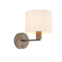 Olivia's Dani Wall Light Bronze & Marble Faux Silk